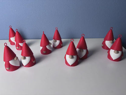 Minimalistische 3D-gedruckte Weihnachtsgnom – Skandi/Scandi Weihnachtsdeko – 2 Größen wählbar aus PLA, Kunststoff – 3D-Druck von G3DprintsDE