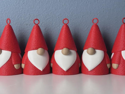 Minimalistische 3D-gedruckte Weihnachtsgnom – Skandi/Scandi Weihnachtsdeko – 2 Größen wählbar aus PLA, Kunststoff – 3D-Druck von G3DprintsDE