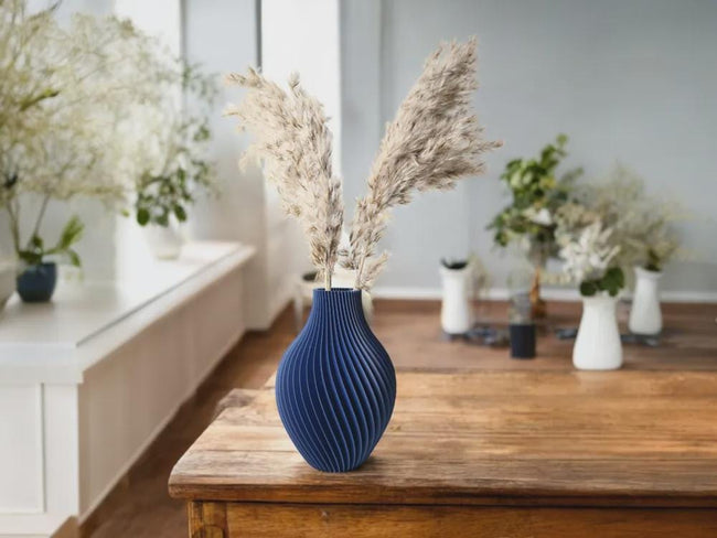 3D gedruckte Felicia Vase – Moderne TrockenBlumenVase – Skandi & Japandi Wohn Deko – BotanyChic Design – Minimalistische Vase, 5 Größen aus PLa, Kunststoff – 3D-Druck von G3DprintsDE