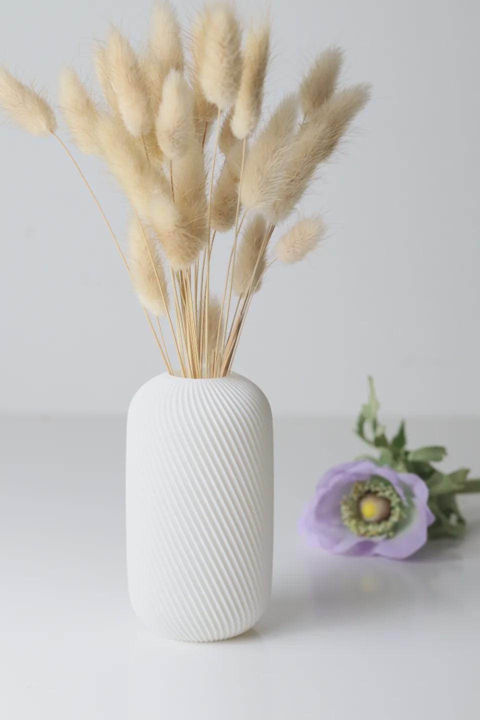 3D gedruckte Rossella Vase – Moderne Deko Vase – Skandi & Japandi Wohnaccessoire – BotanyChic Design – Minimalistisch, in 6 Größen aus PLa, Kunststoff – 3D-Druck von G3DprintsDE