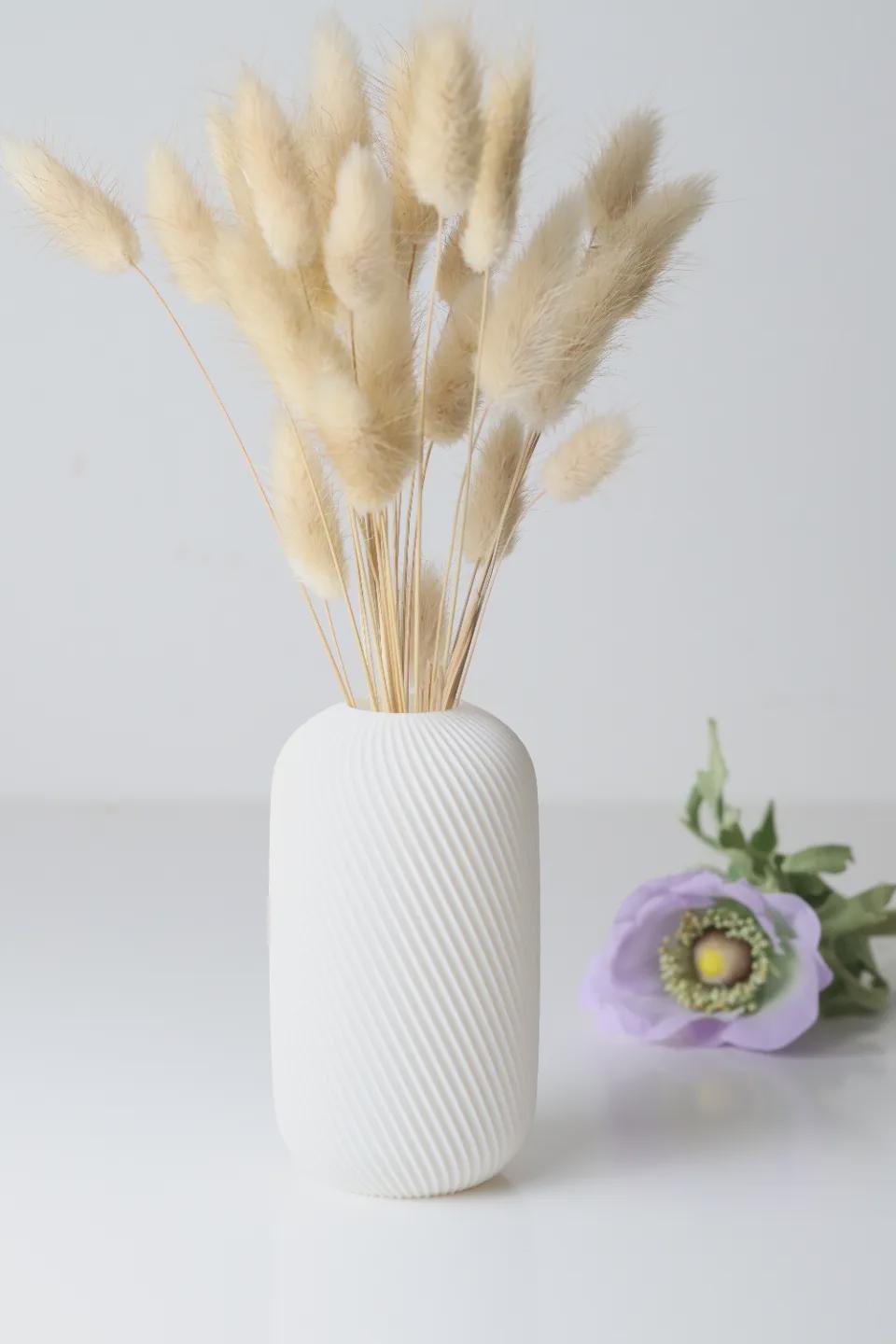 3D gedruckte Rossella Vase – Moderne Deko Vase – Skandi & Japandi Wohnaccessoire – BotanyChic Design – Minimalistisch, in 6 Größen aus PLa, Kunststoff – 3D-Druck von G3DprintsDE