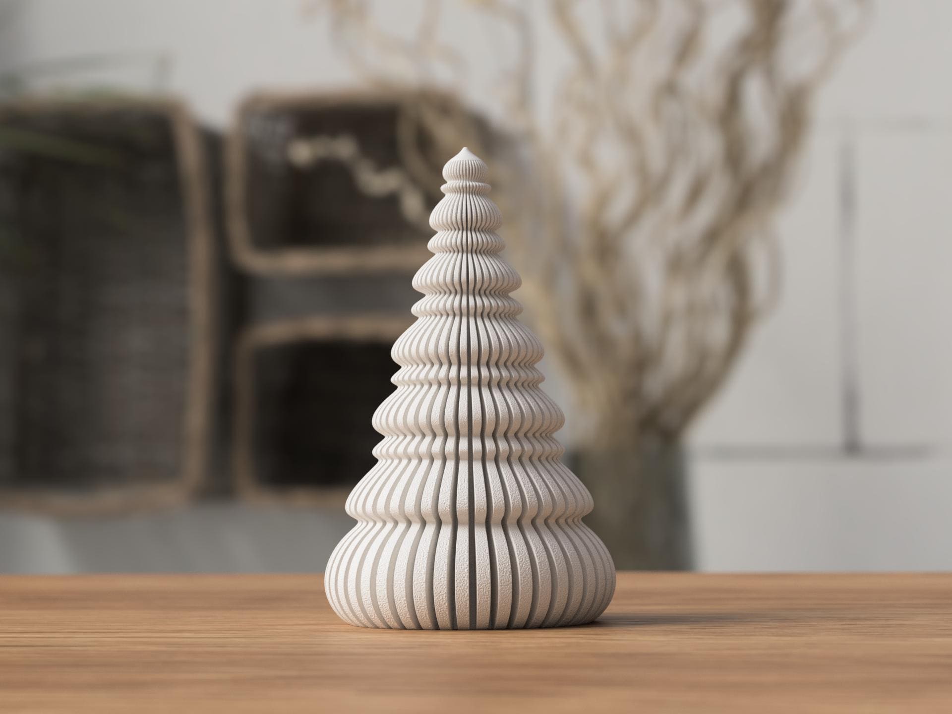 Nordische Weihnachtsbäume – Skandinavische Weihnachtsdeko | 2 Größen, dünn & massiv Varianten aus PLA, Kunststoff, Plastik, Nachhaltig – 3D-Druck von G3DprintsDE