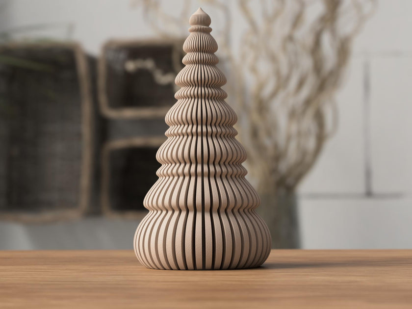 Nordische Weihnachtsbäume – Skandinavische Weihnachtsdeko | 2 Größen, dünn & massiv Varianten aus PLA, Kunststoff, Plastik, Nachhaltig – 3D-Druck von G3DprintsDE