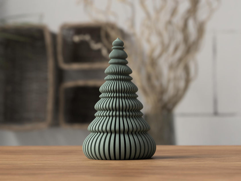 Nordische Weihnachtsbäume – Skandinavische Weihnachtsdeko | 2 Größen, dünn & massiv Varianten aus PLA, Kunststoff, Plastik, Nachhaltig – 3D-Druck von G3DprintsDE