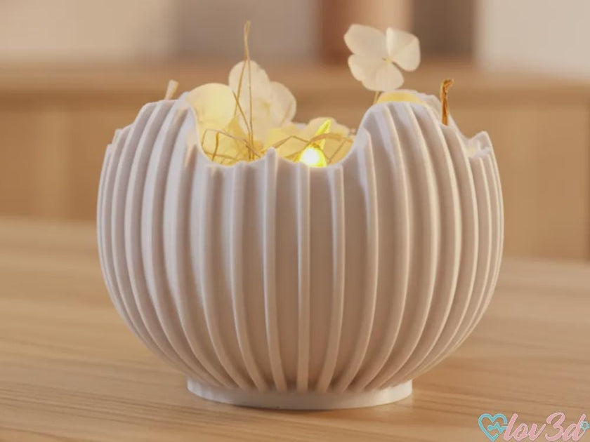 Cracked Egg Teelichthalter | 3D-gedruckte Osterdeko | Moderner Kerzenhalter in Ei-Form | Minimalistische Frühlingsdeko aus PLA, Kunststoff, 3D Druck, Plastik, ABS – 3D-Druck von G3DprintsDE