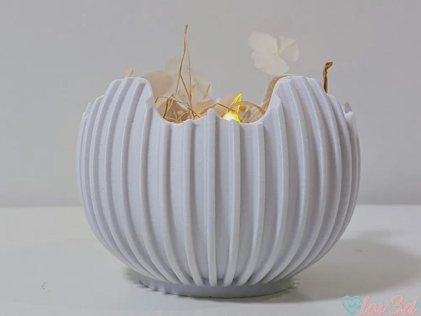 Cracked Egg Teelichthalter | 3D-gedruckte Osterdeko | Moderner Kerzenhalter in Ei-Form | Minimalistische Frühlingsdeko aus PLA, Kunststoff, 3D Druck, Plastik, ABS – 3D-Druck von G3DprintsDE