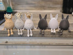 Osterhase mit Ei & beweglichen Beinen | 3D-gedruckte Osterdeko | Herz-Streifen Frühlingsdeko | Handgemachte Deko aus PLA, Kunststoff, 3D Druck, Plastik, ABS – 3D-Druck von G3DprintsDE