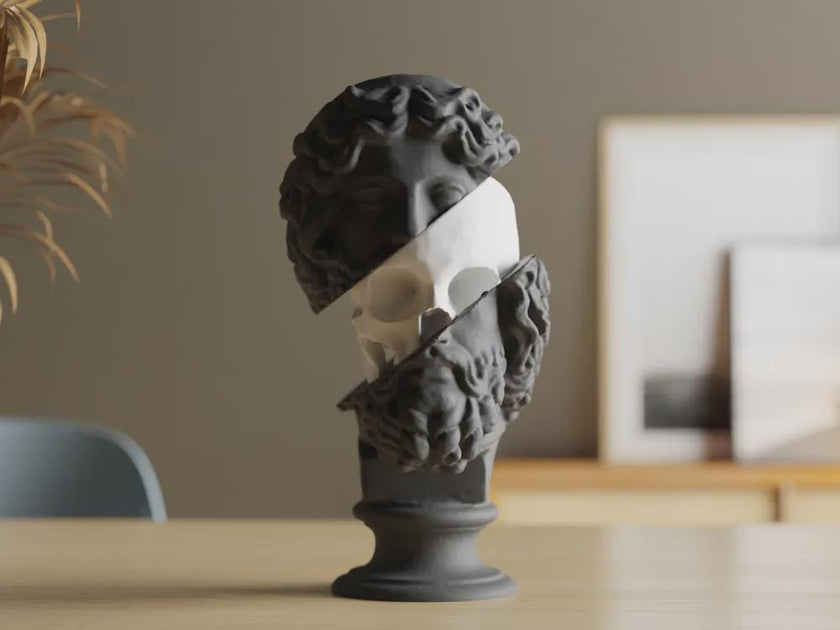Insight Unveiled Skulptur – Göttlich & Sterblich 3D-Druck Voronoi Deko Figur aus PLA aus PLA, Kunststoff – 3D-Druck von G3DprintsDE