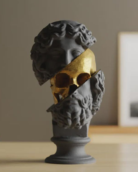 Insight Unveiled Skulptur – Göttlich & Sterblich 3D-Druck Voronoi Deko Figur aus PLA aus PLA, Kunststoff – 3D-Druck von G3DprintsDE