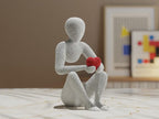 Nobody Loves Embrace Skulptur – 15cm hohe minimalistische 3D-Druck Figur, PLA Design Deko aus PLA, Kunststoff, ABS, Plastik – 3D-Druck von G3DprintsDE