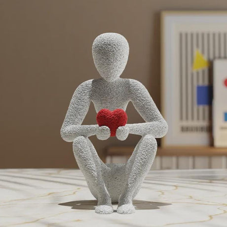 Nobody Loves Embrace Skulptur – 15cm hohe minimalistische 3D-Druck Figur, PLA Design Deko aus PLA, Kunststoff, ABS, Plastik – 3D-Druck von G3DprintsDE