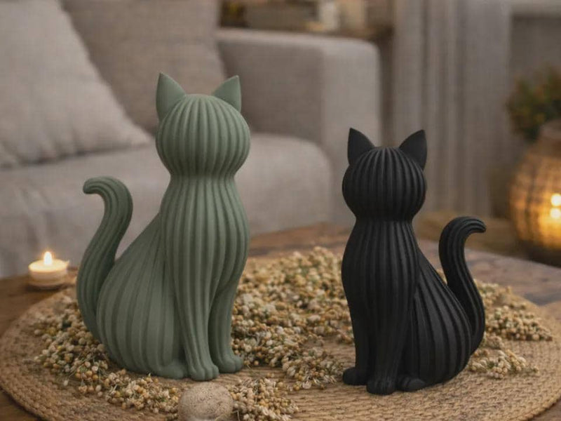 Japandi Katze – Minimalistische Dekofigur